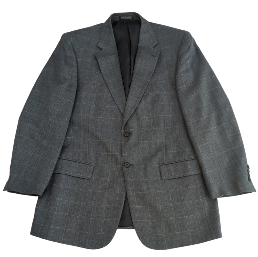 Meeting Street blazer, silk and wool, sports coat suit jacket men's 42L